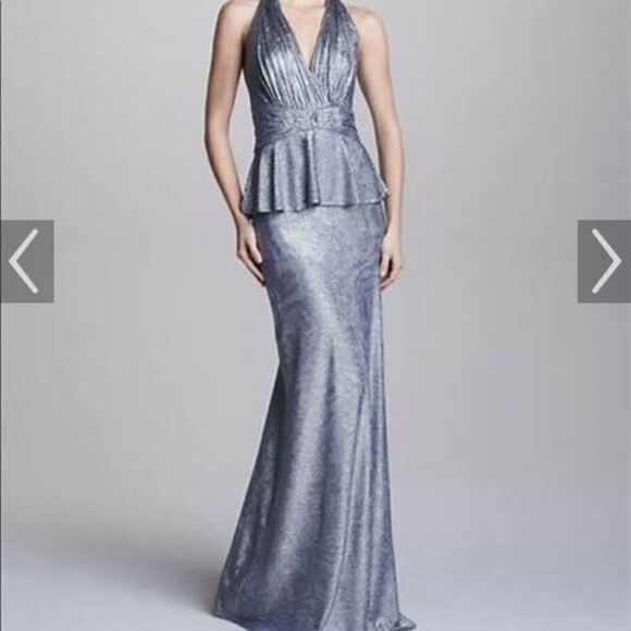 Metallic navy gown   - Picture 1 of 7